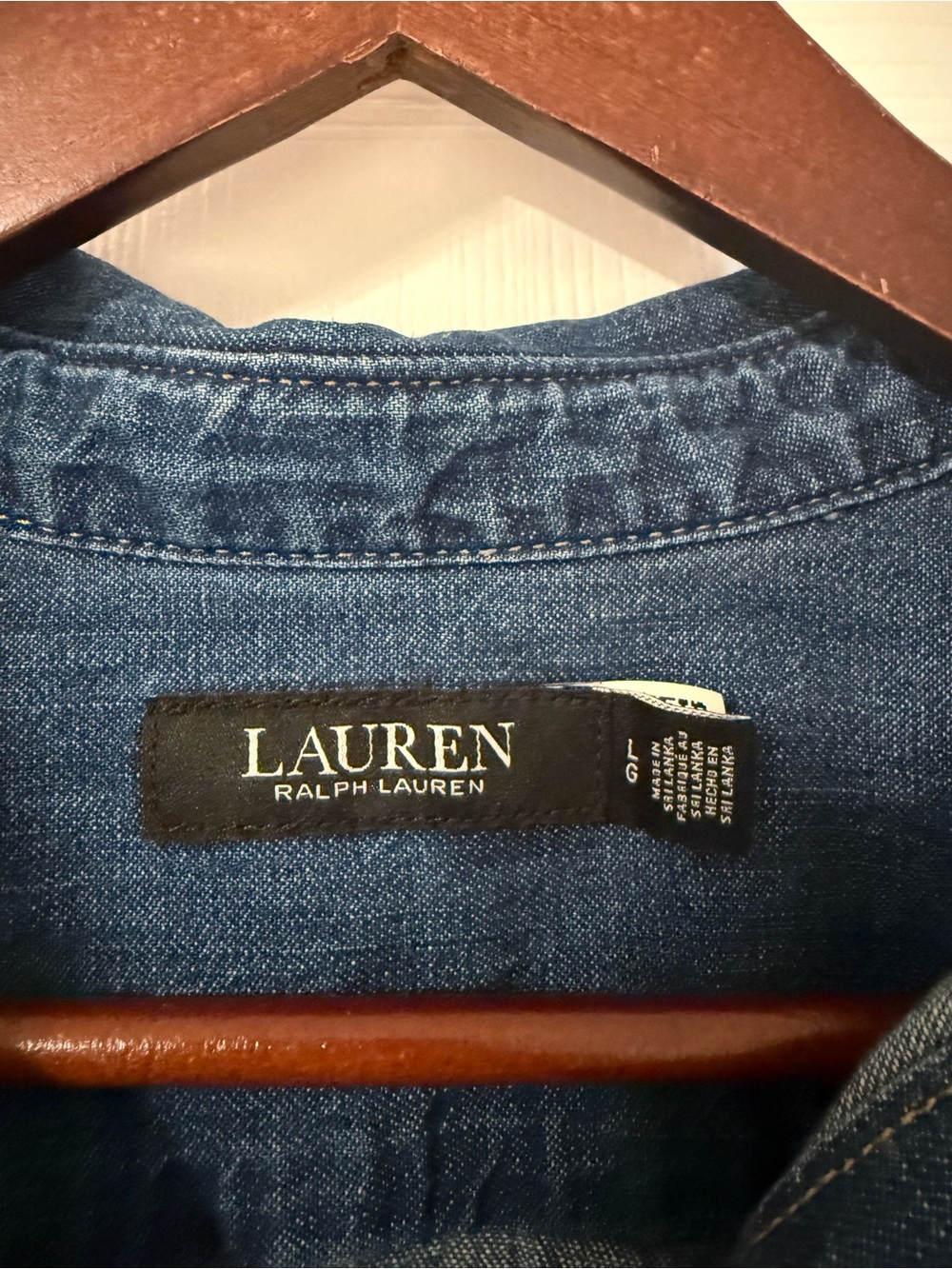 Ralph Lauren Washed Blue Denim Button-Up Jacket - Picture 2 of 4